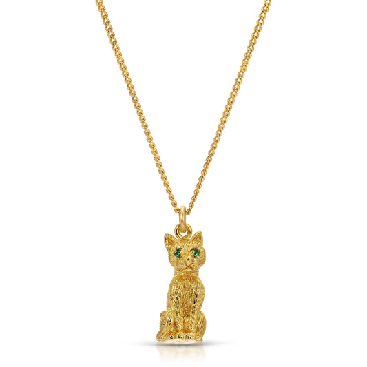 All the Single Ladies Gold Cat Necklace