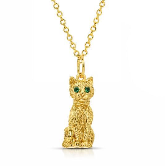 All the Single Ladies Gold Cat Necklace