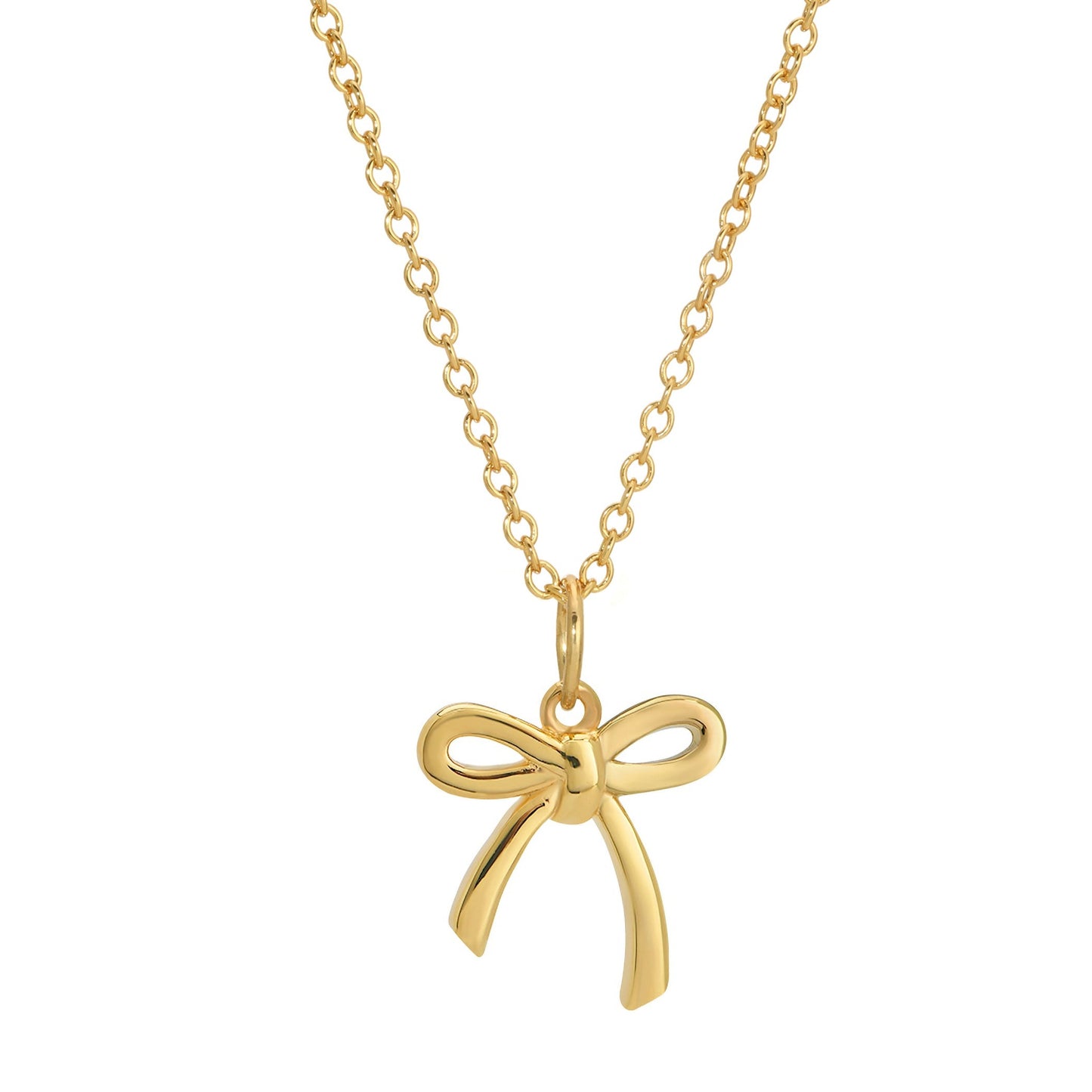 Betty Gold Bow Necklace