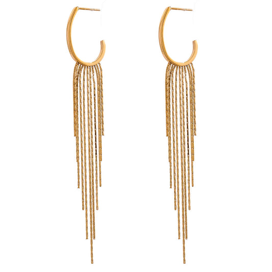 Billie Gold Tassel Earrings