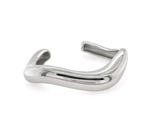 Cascade White Gold Cuff Bracelet