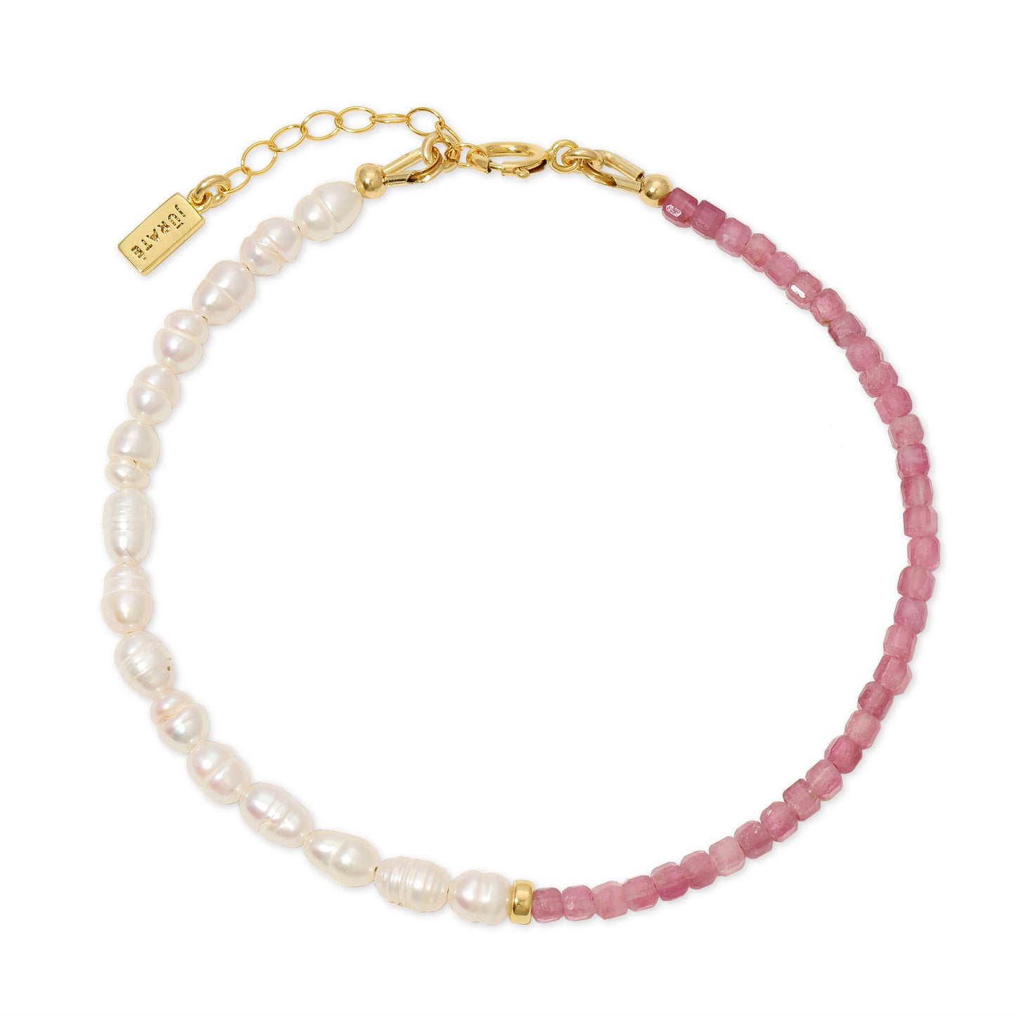 Catalina Pink Tourmaline & Pearl Beaded Bracelet