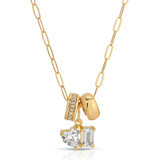 Cherish Toi Et Moi Charm Set Necklace