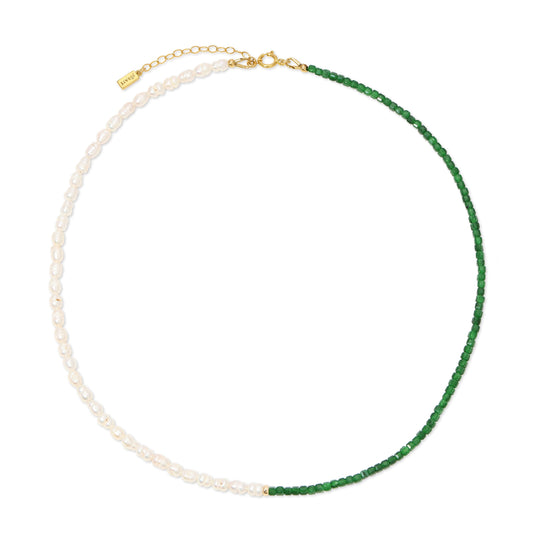 Coraline Emerald Bead Necklace