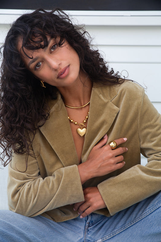 Zelda Gold Heart Necklace