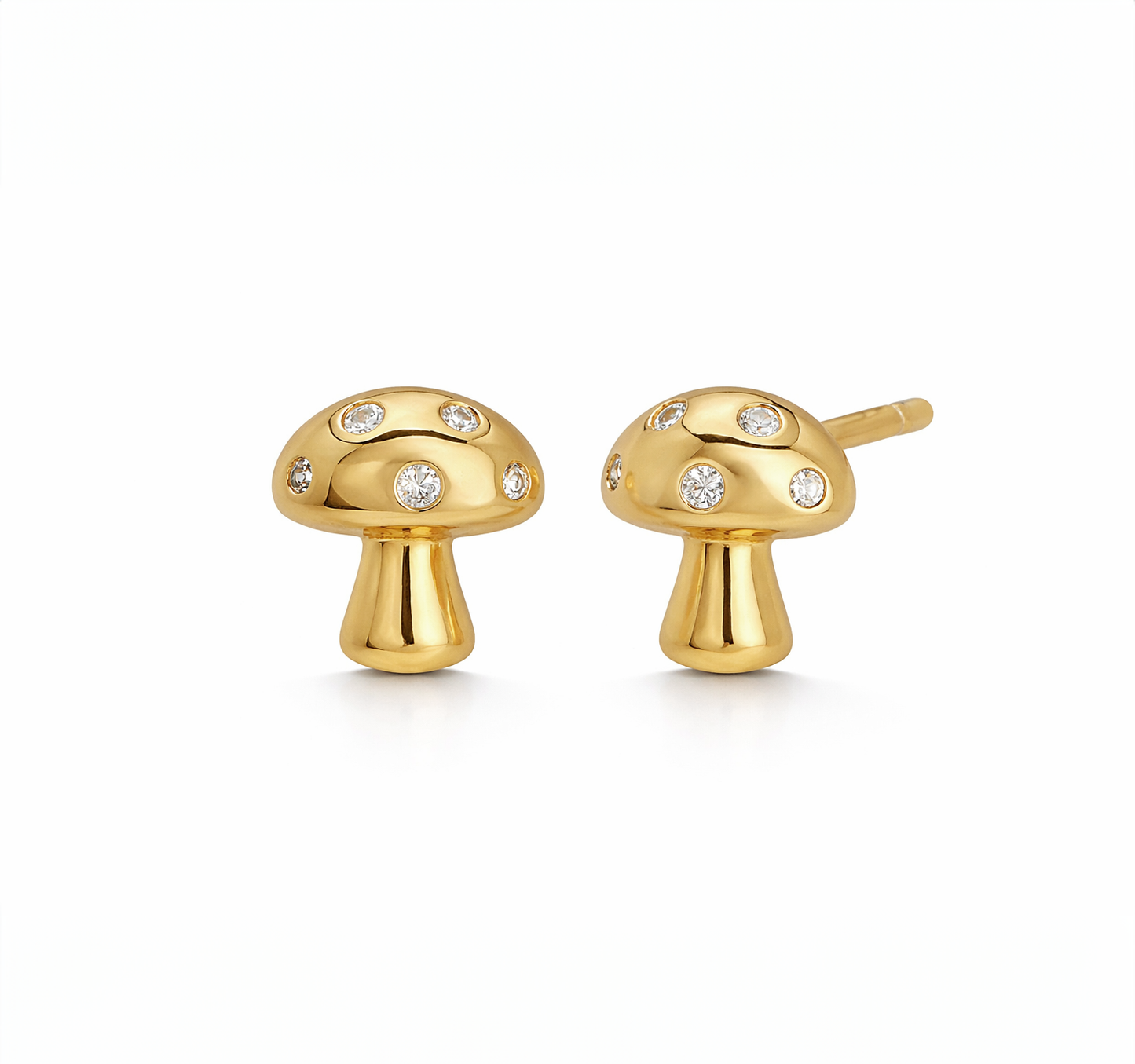 Lil Trip Mushroom Stud Earrings