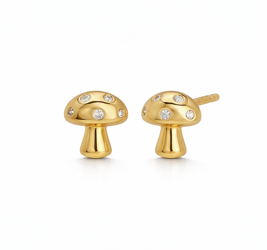 Lil Trip Mushroom Stud Earrings