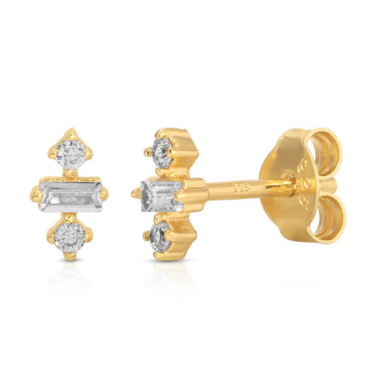 Dory Simulated Diamond Stud Earrings