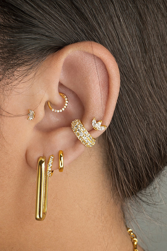 Jemma - U Shape Hoop Earrings