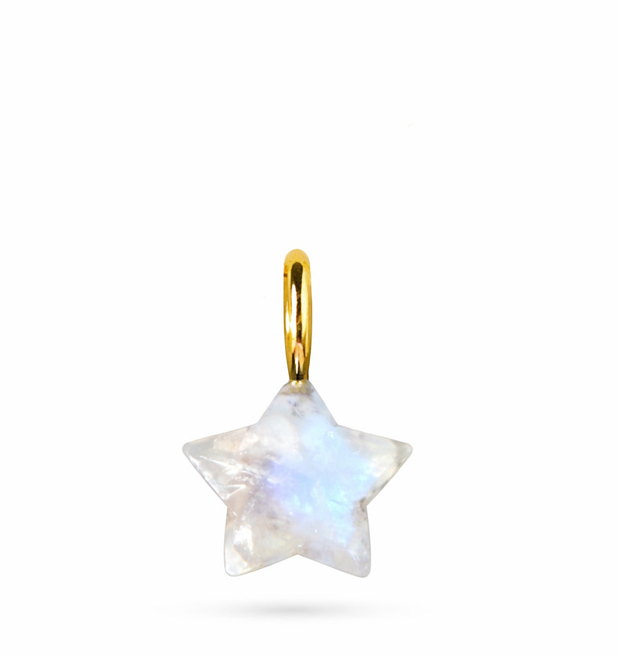 Guiding Star Moonstone Star Charm