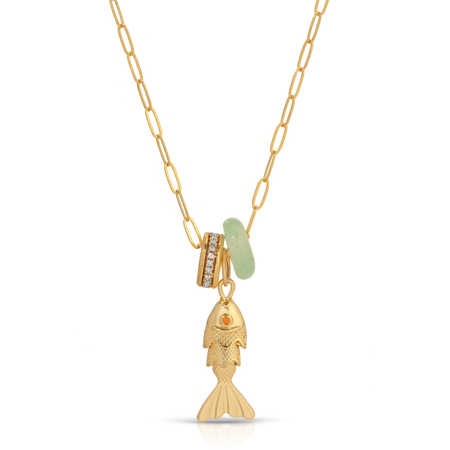 Gone Fishing Charm Set Necklace