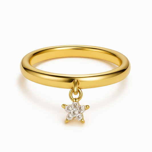 Lucky Star Charm Ring