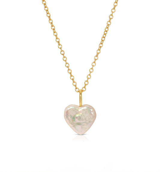 Heartsway Pearl Heart Pendant Necklace