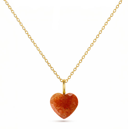 Heart of Stone Natural Sunstone Necklace