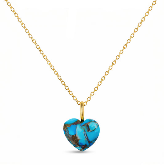 Heart of Stone Natural Turquoise Necklace