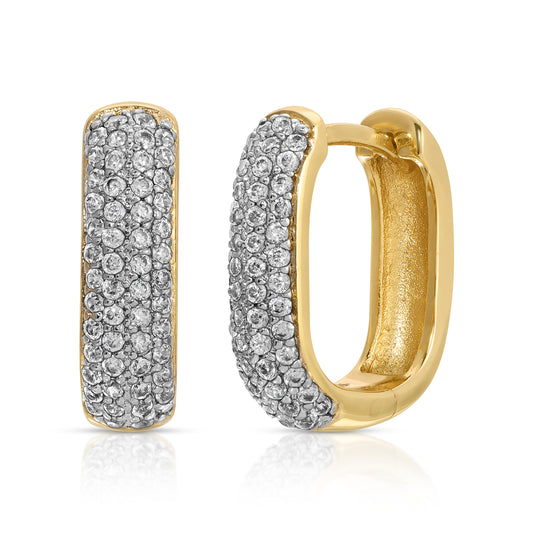 Beatrix 3 in 1 Chain Link Hoop Earring Set