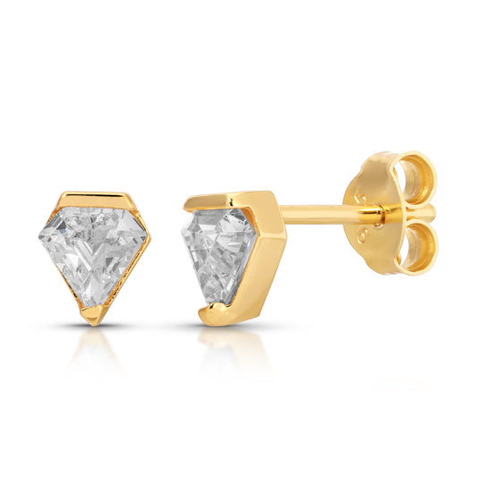 Leona Silhouette Cut Stud Earrings