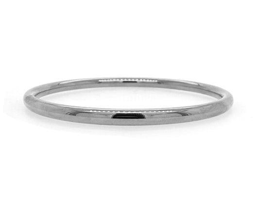 Lil Fox White Gold Bangle Bracelet