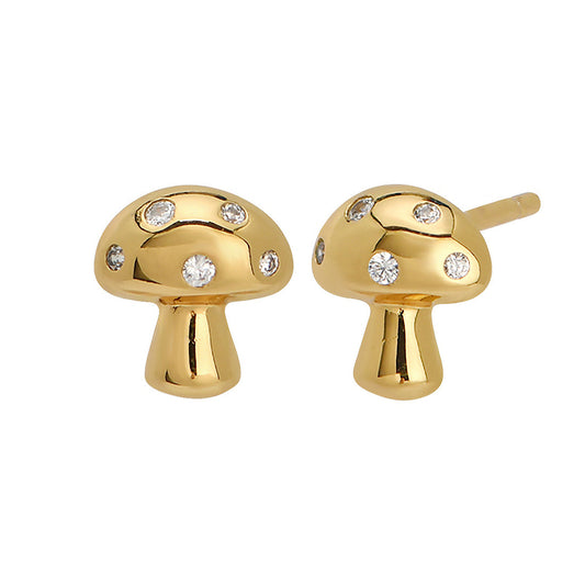 Lil Trip Mushroom Stud Earrings