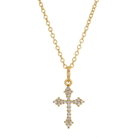 Lourdes Cross Necklace
