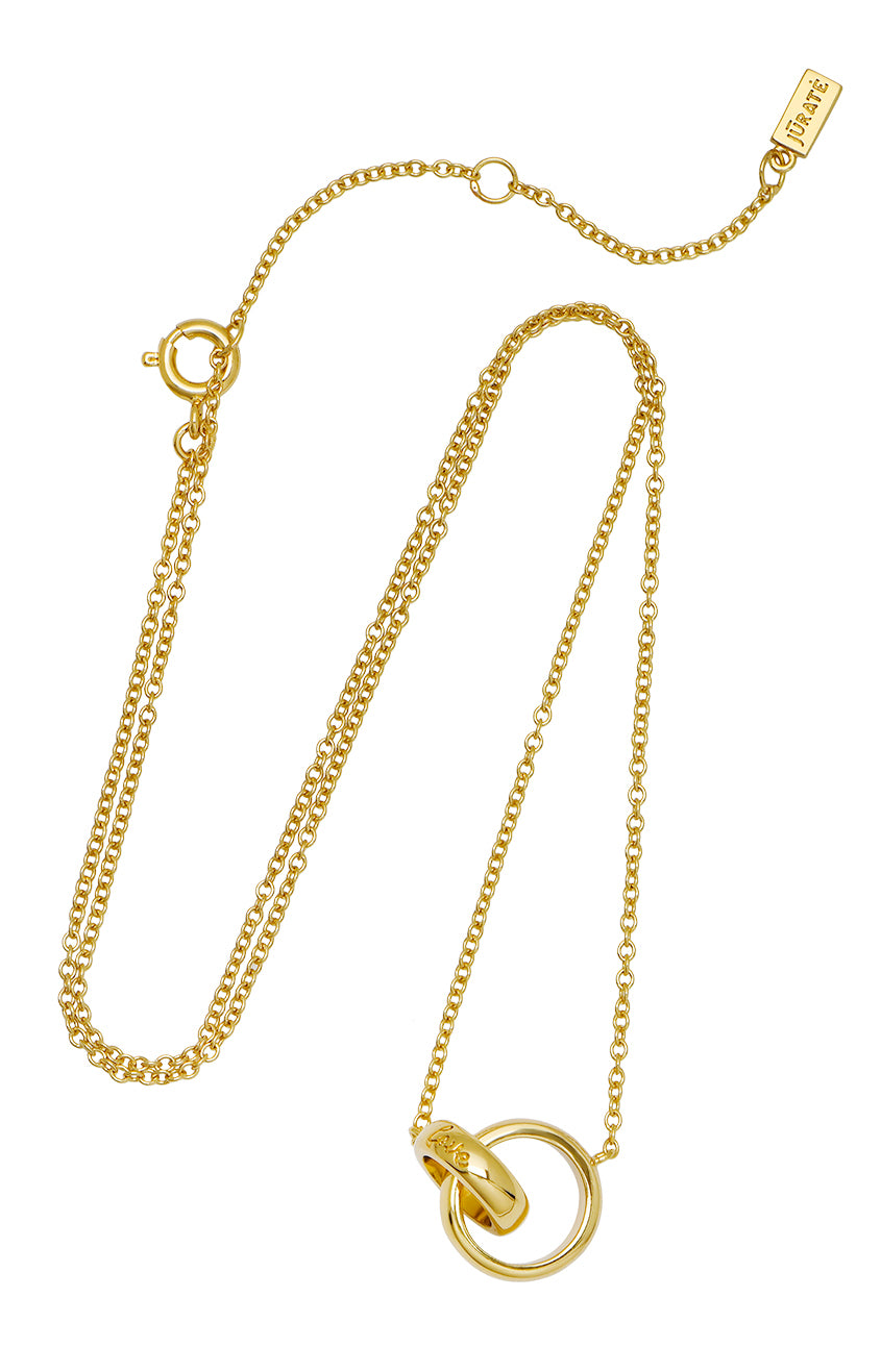 Love You Always Interlocking Circle Necklace