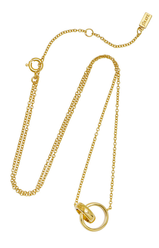 Love You Always Interlocking Circle Necklace