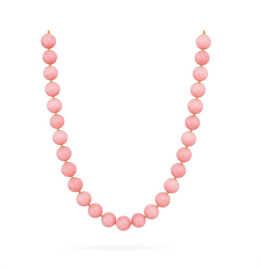 Margo Blush Crush Pink Round Bead Necklace