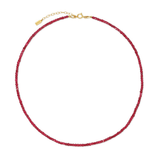 Sidekick Ruby Beaded Necklace