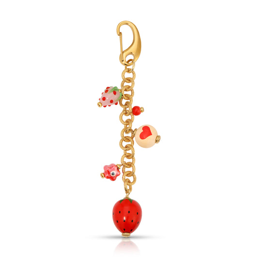 Strawberry Fields Bag Charm