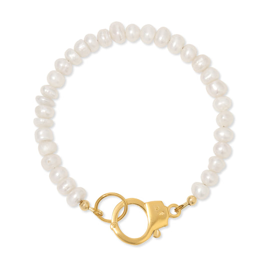 Temptation Pearl and Handcuff Clasp Bracelet