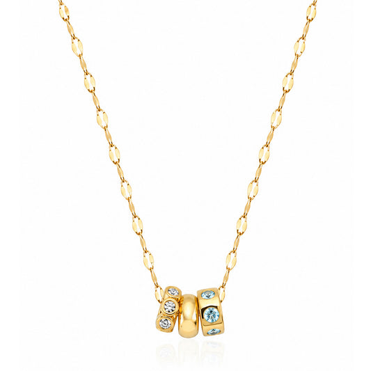 Tre Blu Charm Spacer Necklace