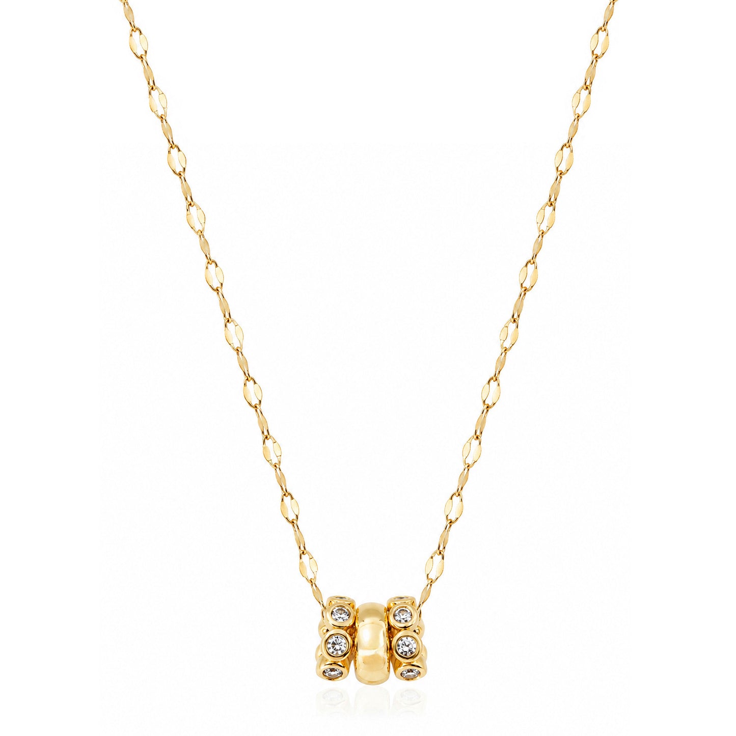 Tre Stella Charm Spacer Necklace