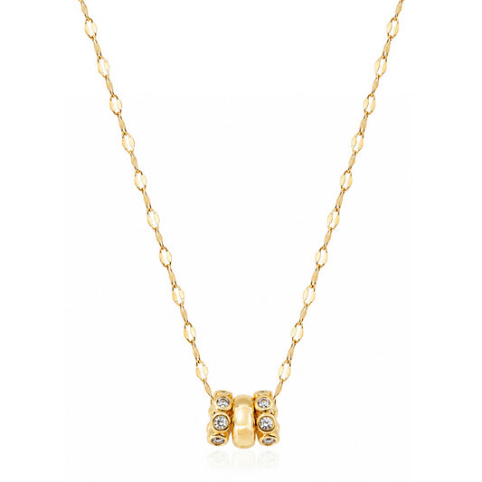 Tre Stella Charm Spacer Necklace