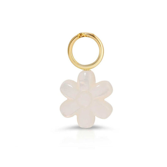 Aster Mother of Pearl Flower Charm