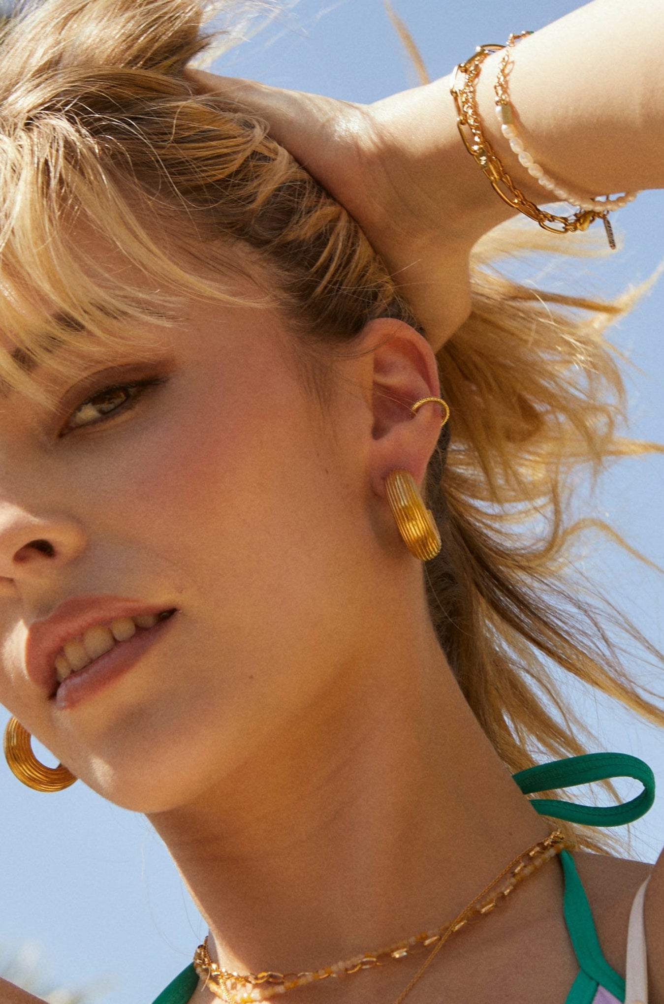 Big Jerry - Chunky Noodle Hoop Earrings
