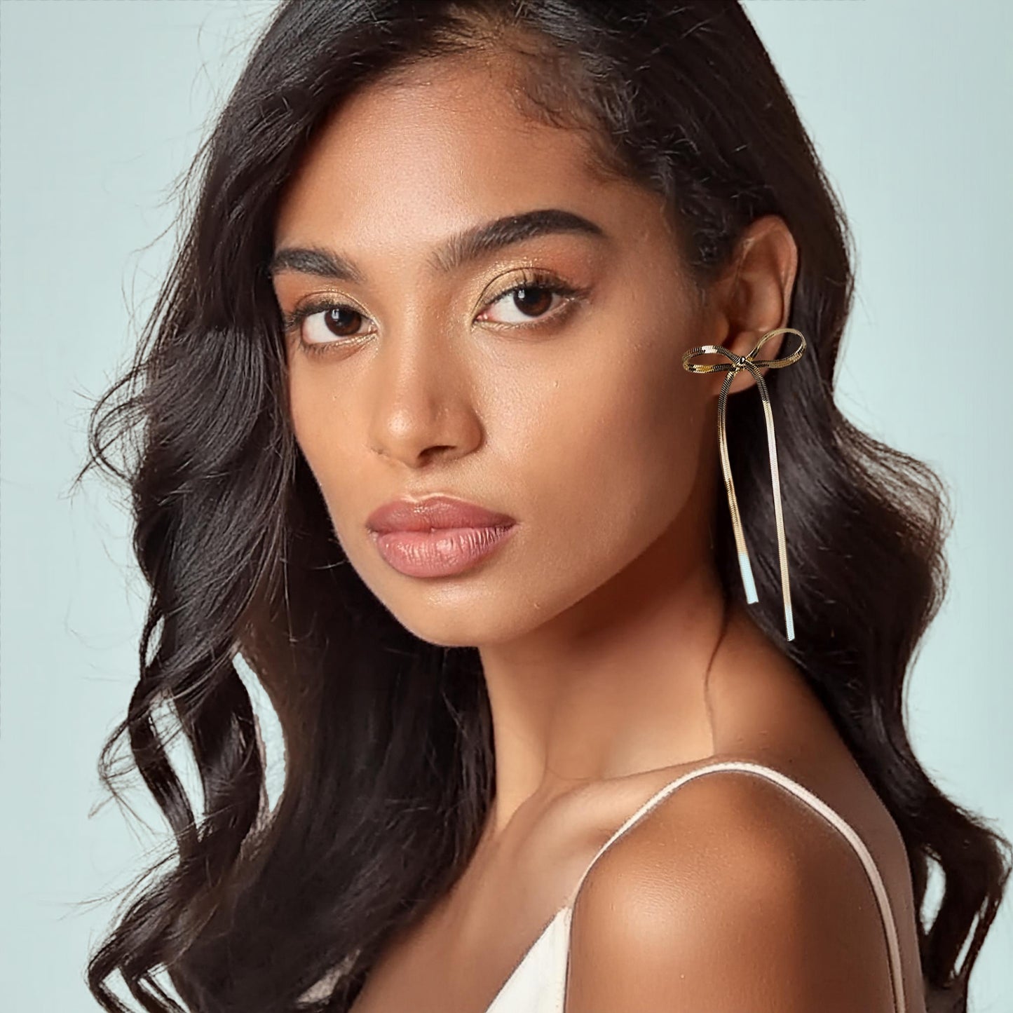 Brooke Gold Bow Earrings