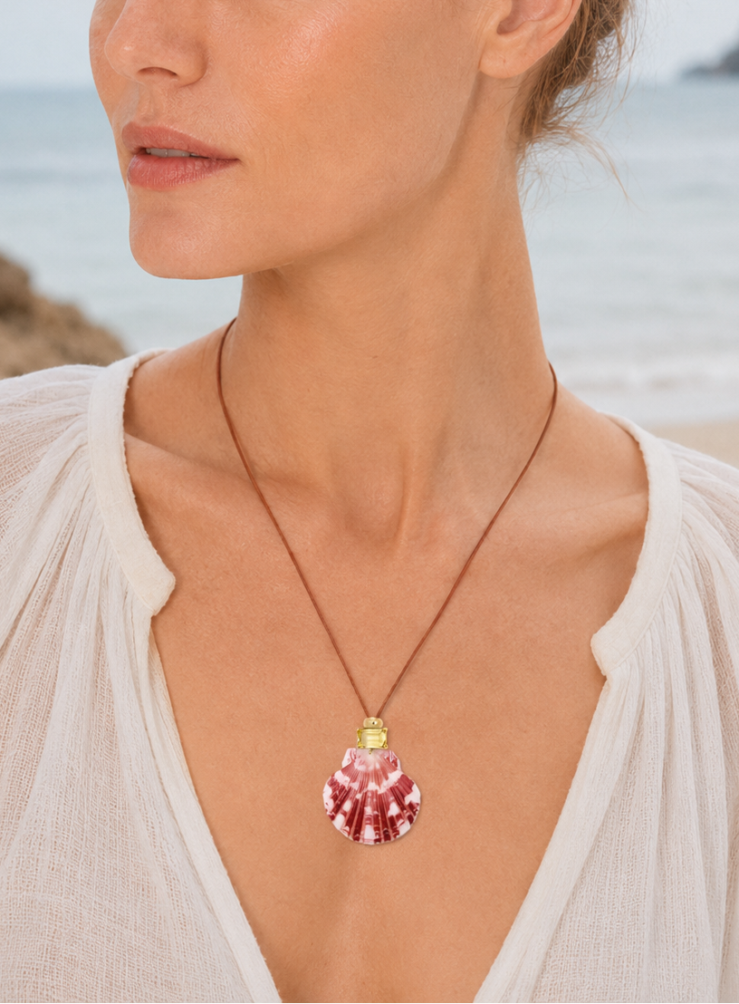 Dolce Mare Yellow Shell Cord Necklace