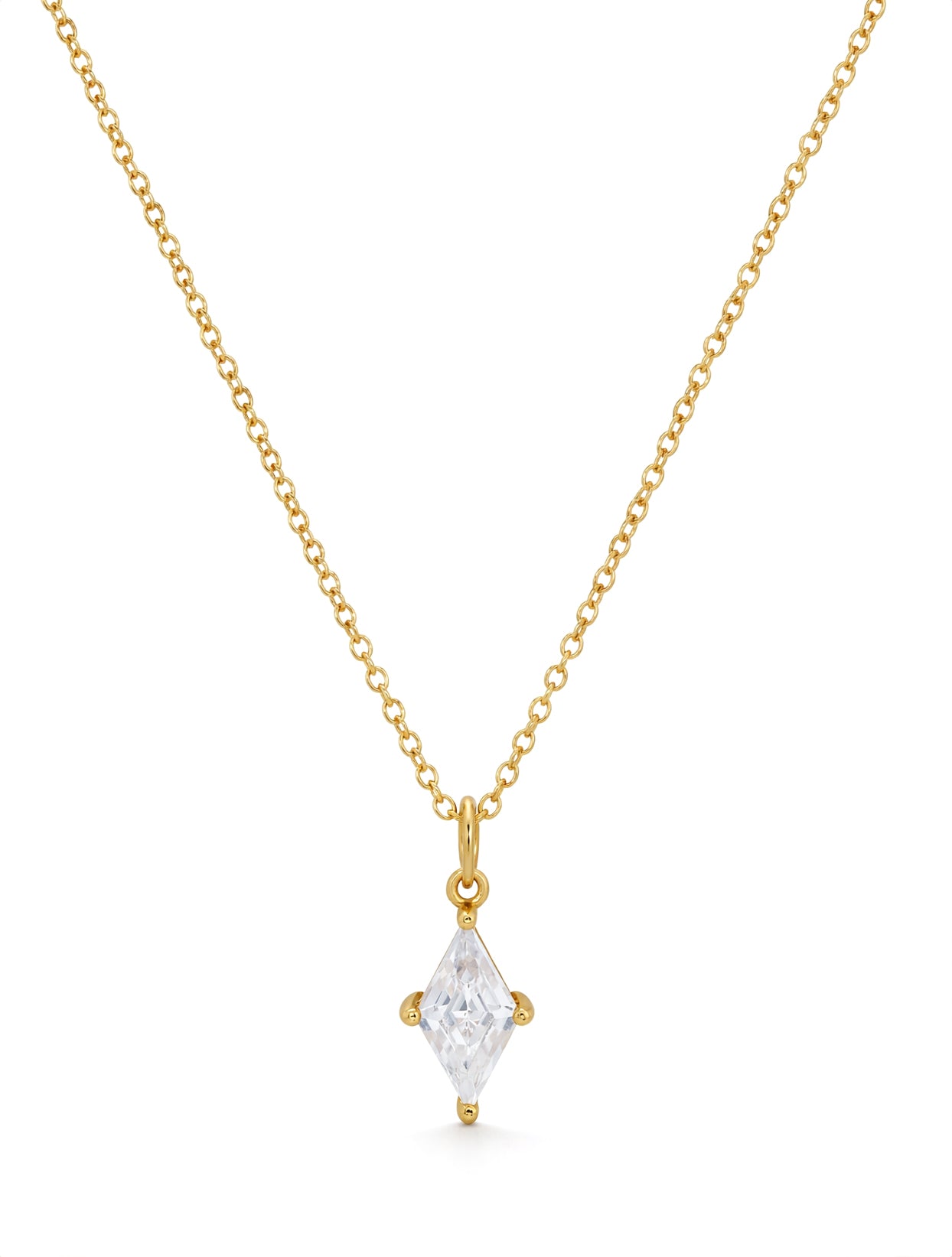 Elsa Simulated Diamond Kite Necklace