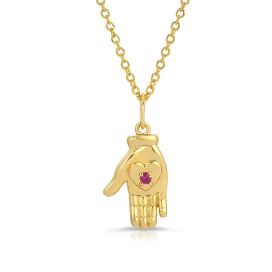 From the Heart Giving Hand Necklace