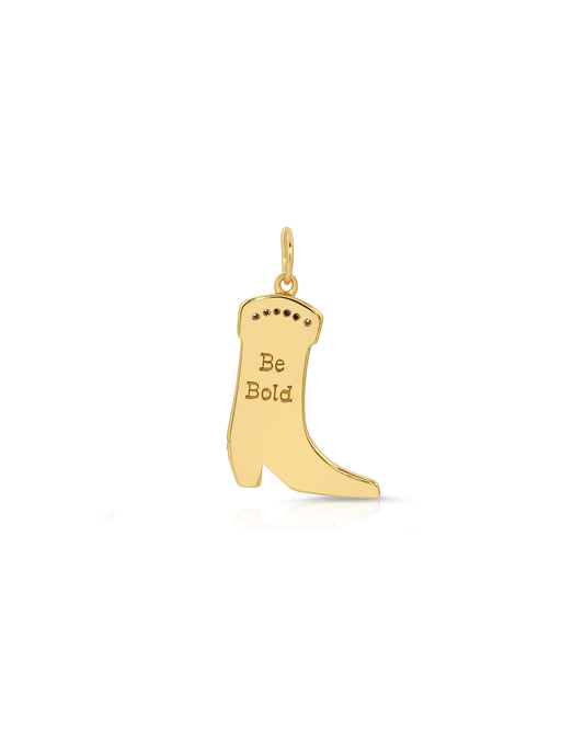Giddy Up - Cowgirl Boot Pendant Charm
