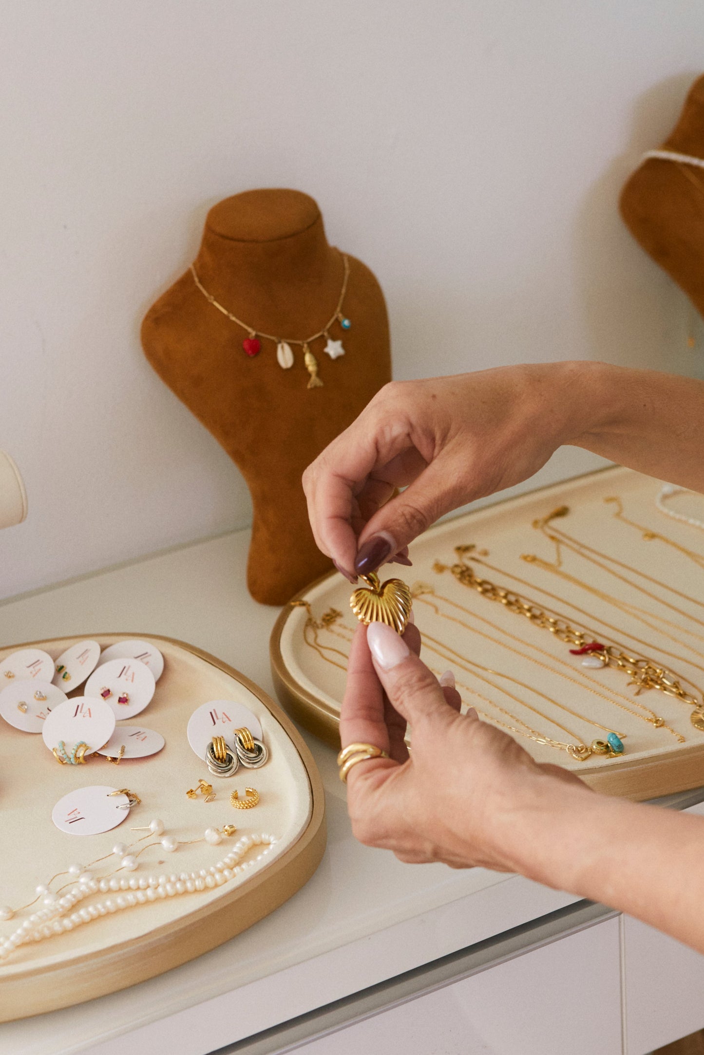 Heart of Gold Statement Earrings