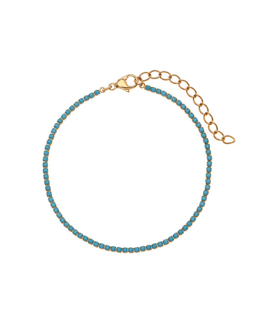 Holiday Turquoise Tennis Bracelet