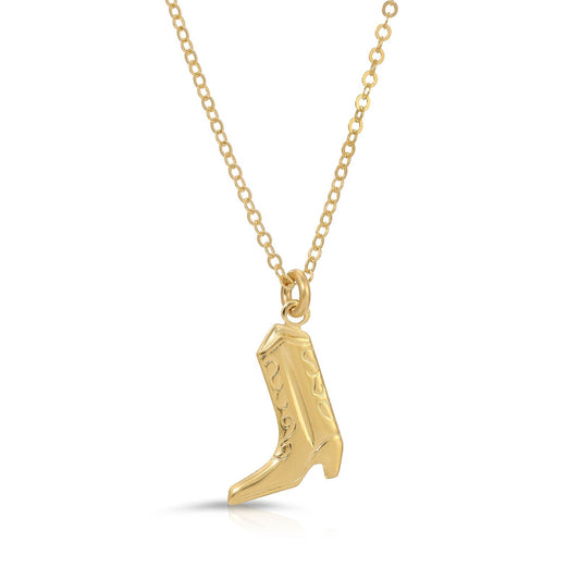 Howdy Darlin Cowboy Boot Necklace