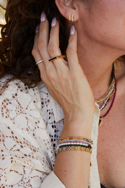 Aubrey Mixed Metal Chain Bracelet