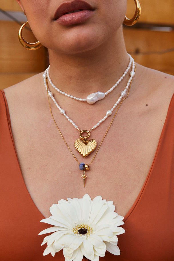 Charm Keeper Mixed Pearl Necklace