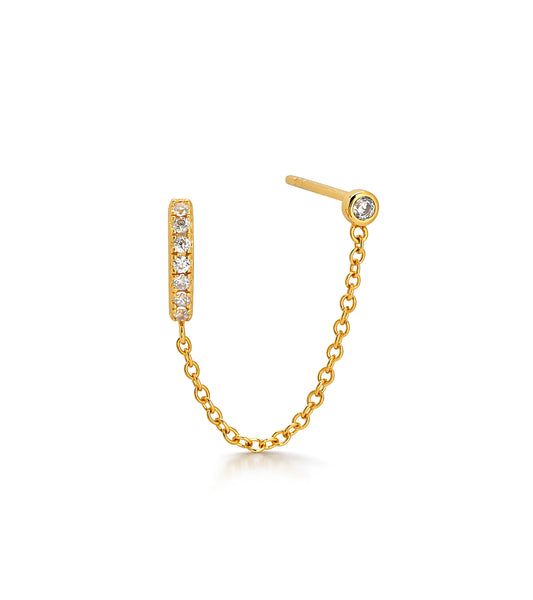 Love & Magic Double Piercing Stud & Hoop