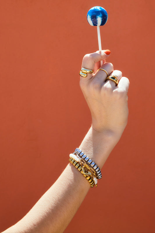 Mavis White Gold Bracelet