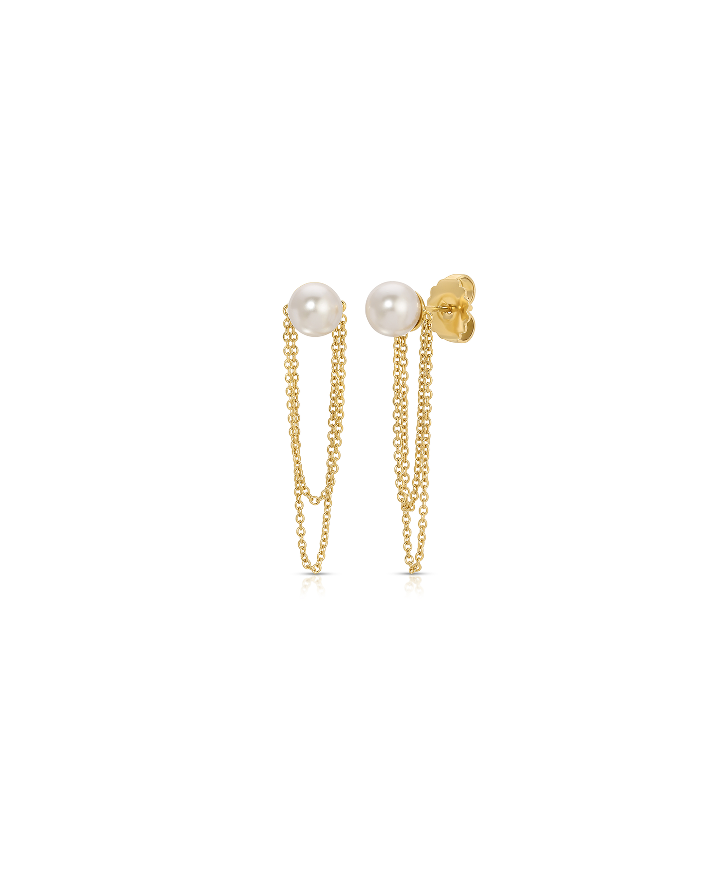 Parker Pearl with Chain Earrings