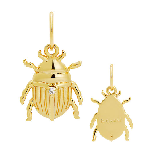 Resilient AF Beetle Charm