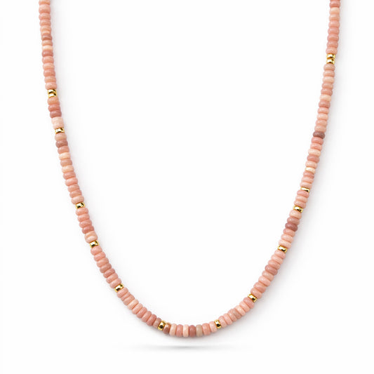 Risa Blush Opal Beaded Necklace